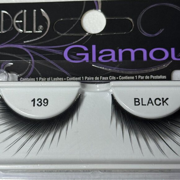Ardell Glamour 139 False Eyelashes 2 Pack Black Natural Volume Duo Set - Picture 4 of 5